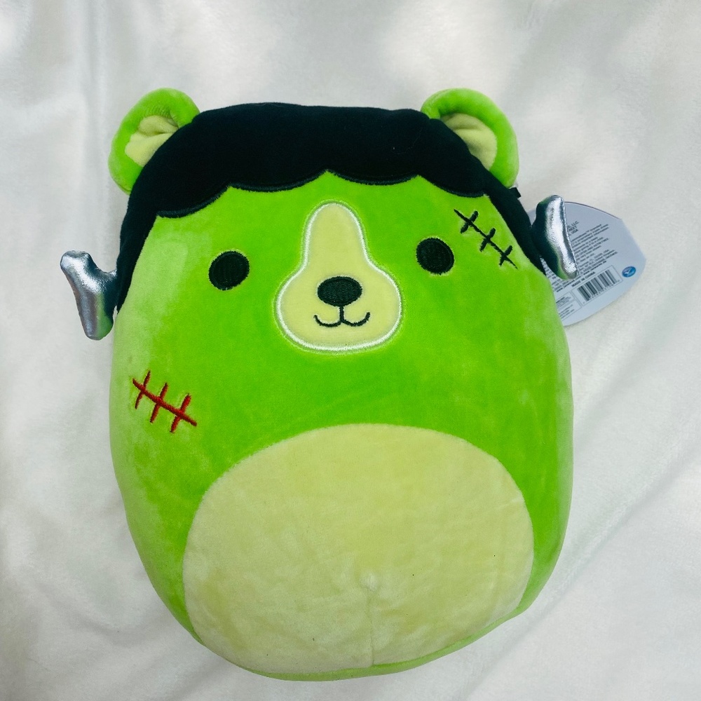 Squishmallows Green Frankenstein Bear Plush